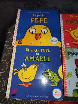 Lote libros infantiles ,el pollo pepe ,Dino Nino