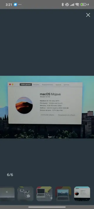 MacBook Air Apple Gris/Plateado 2017