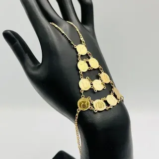 PULSERA MANITA 10 MONEDAS 18K. Oro 18k.
