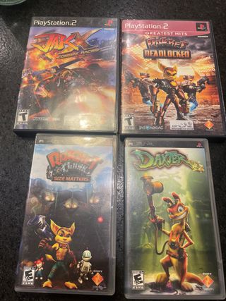 Lote Videojuegos PSP y PS2: Jak, Ratchet, Daxter