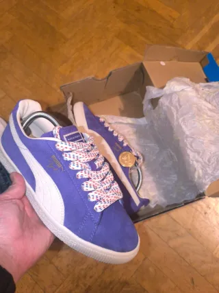 Puma Clyde Made in France Morado