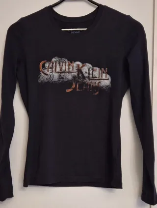 Camiseta Calvin Klein Jeans azul con Estampado