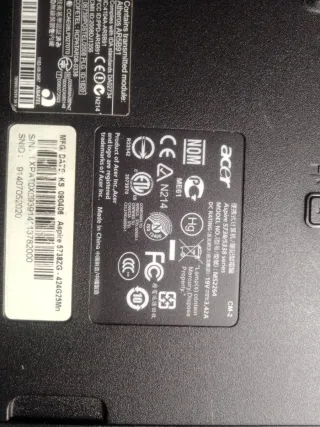 Acer Aspire 5738ZG Portatile