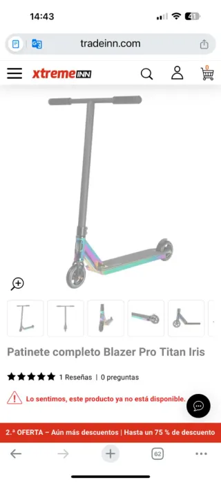 Patinete Blazer Pro Titan Iris NUEVO