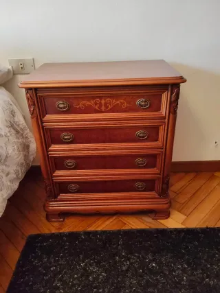 Dormitorio en madera.