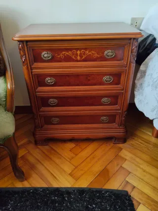 Dormitorio en madera.