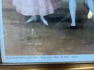 Quadro con cornice dorata