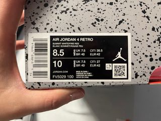 Nike Air Jordan 4 Grigio Bianco