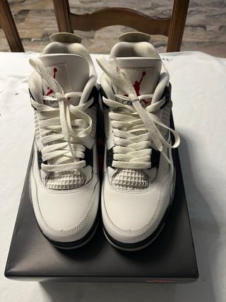 Nike Air Jordan 4 Grigio Bianco