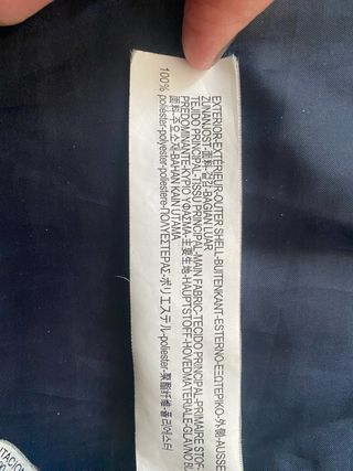 Cazadora acolchada azul hombre