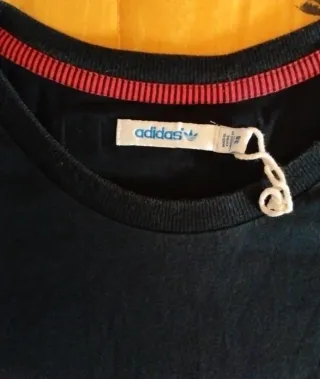 Camiseta Adidas Negra Mujer