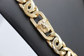 CADENA XXL TIPO CARTIER MED. BICOLOR Oro 18K