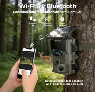 Cámara de Caza WOLFANG Solar 64MP 4K