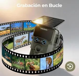 Cámara de Caza WOLFANG Solar 64MP 4K