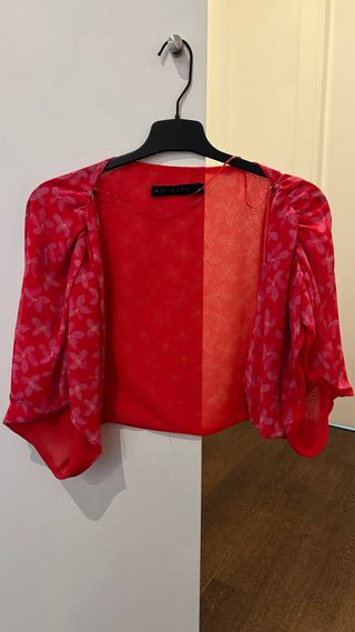 Vestido largo fiesta volantes