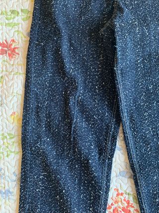 Jeans Bershka baggy textura azul (T. 36)