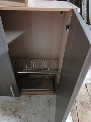 Armarios de cocina madera y plástico