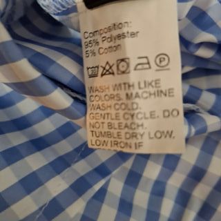 Mono corto Shein cuadros vichy azul