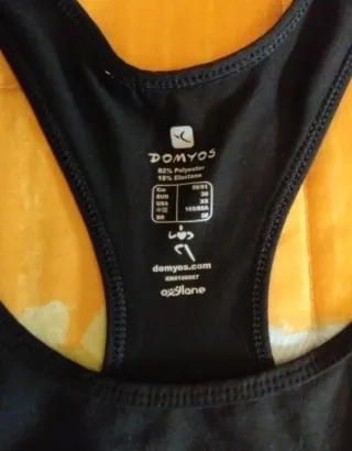 Camiseta deportiva Domyos mujer negra Talla M