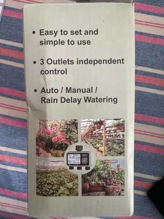 Programador de riego 3 salidas