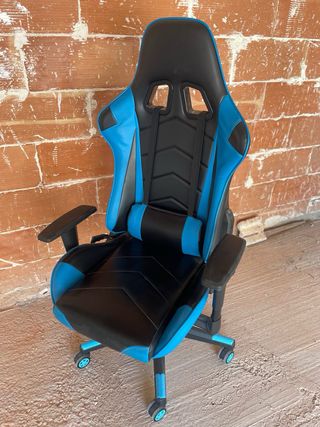 Silla Gamer Negra y Azul