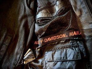 Harley-Davidson cazadora Piel Negra alta calidad