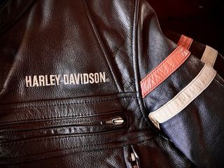 Harley-Davidson cazadora Piel Negra alta calidad