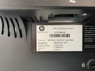 Monitor HP 22” LA2205WG