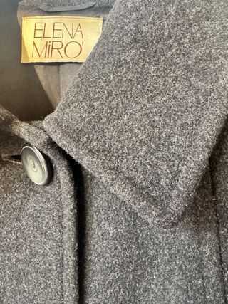Abrigo Lana Elena Miró Gris