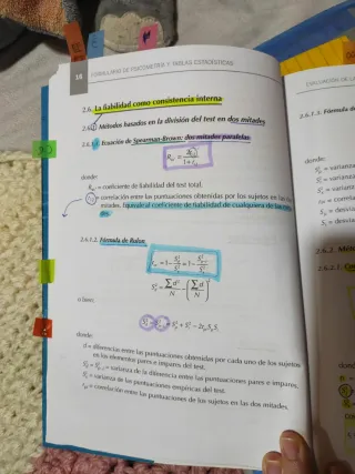 Psicometría (Teoría y Formulario): Formulario d...