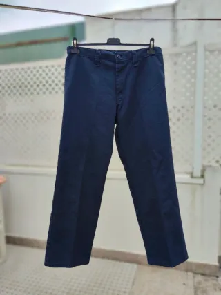 Calças Dickies 32x30 azul escuro corte direito