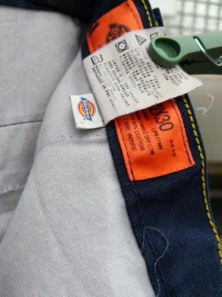 Calças Dickies 32x30 azul escuro corte direito