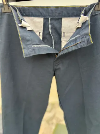 Calças Dickies 32x30 azul escuro corte direito