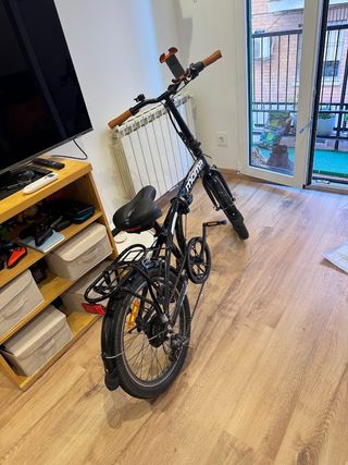 Bicicleta Plegable Urbana Light 20 Negra