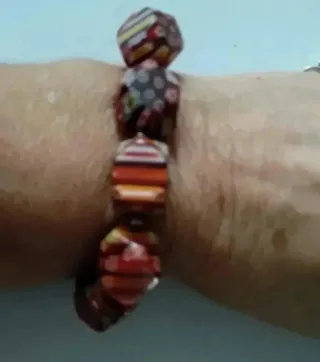 Pulseras Plata Ley y Piedras Multicolor