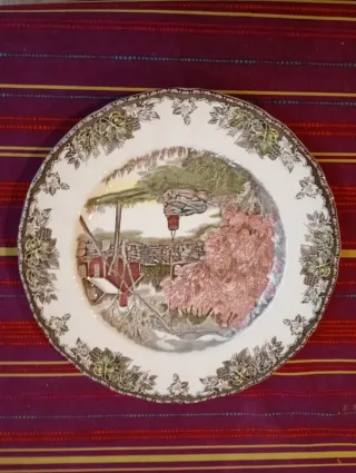 Juego 12 Platos Johnson Bros Porcelana