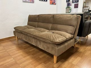 Sofá Cama Gris Tela