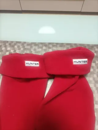 Calcetines Hunter Fleece Welly Talla Única Rojo