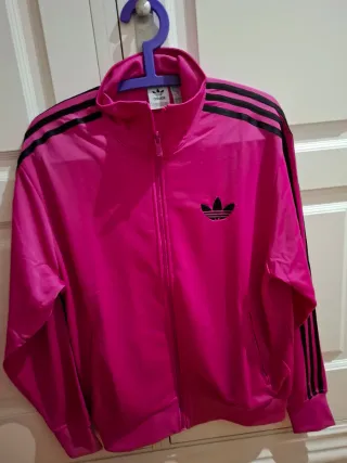 Chaqueta Adidas Rosa y Negra Talla S