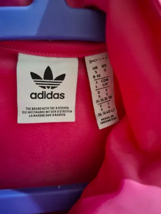 Chaqueta Adidas Rosa y Negra Talla S