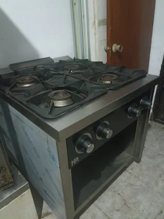 Cocina industrial gas ciudad 4 fuegos