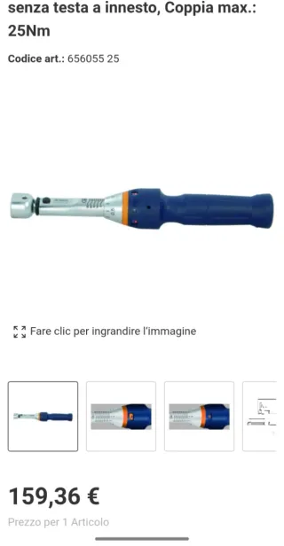 Chiave dinamometrica 25 Nm