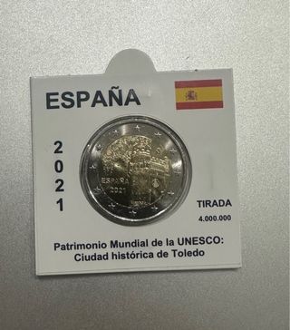 Moneda 2 euros España.