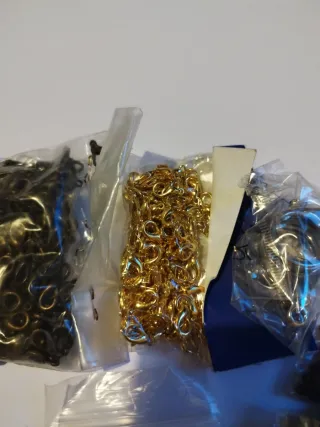 Pack fornituras bisutería (oro, plata)