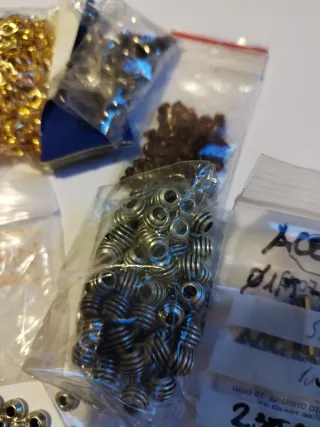 Pack fornituras bisutería (oro, plata)