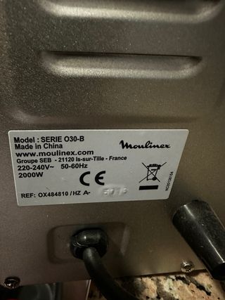 Horno sobremesa Moulinex negro