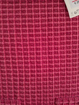 Vestido Zara efecto tweed rosa Talla L