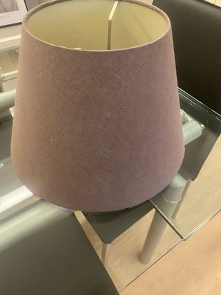 Tulipa lámpara sobremesa tela 38 cm diámetro