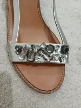 Sandalias Zara Plataforma Adornada