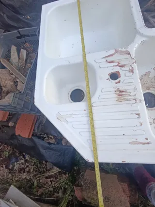 Fregadero de esquina en resina